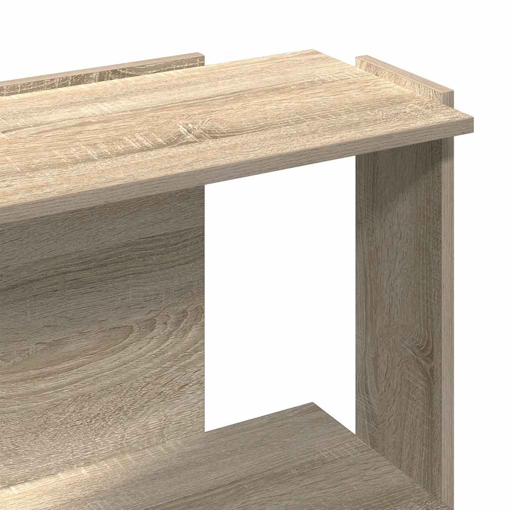 Bibliothèque 3 étagères en chêne Sonoma 60x30x80 cm matériau bois