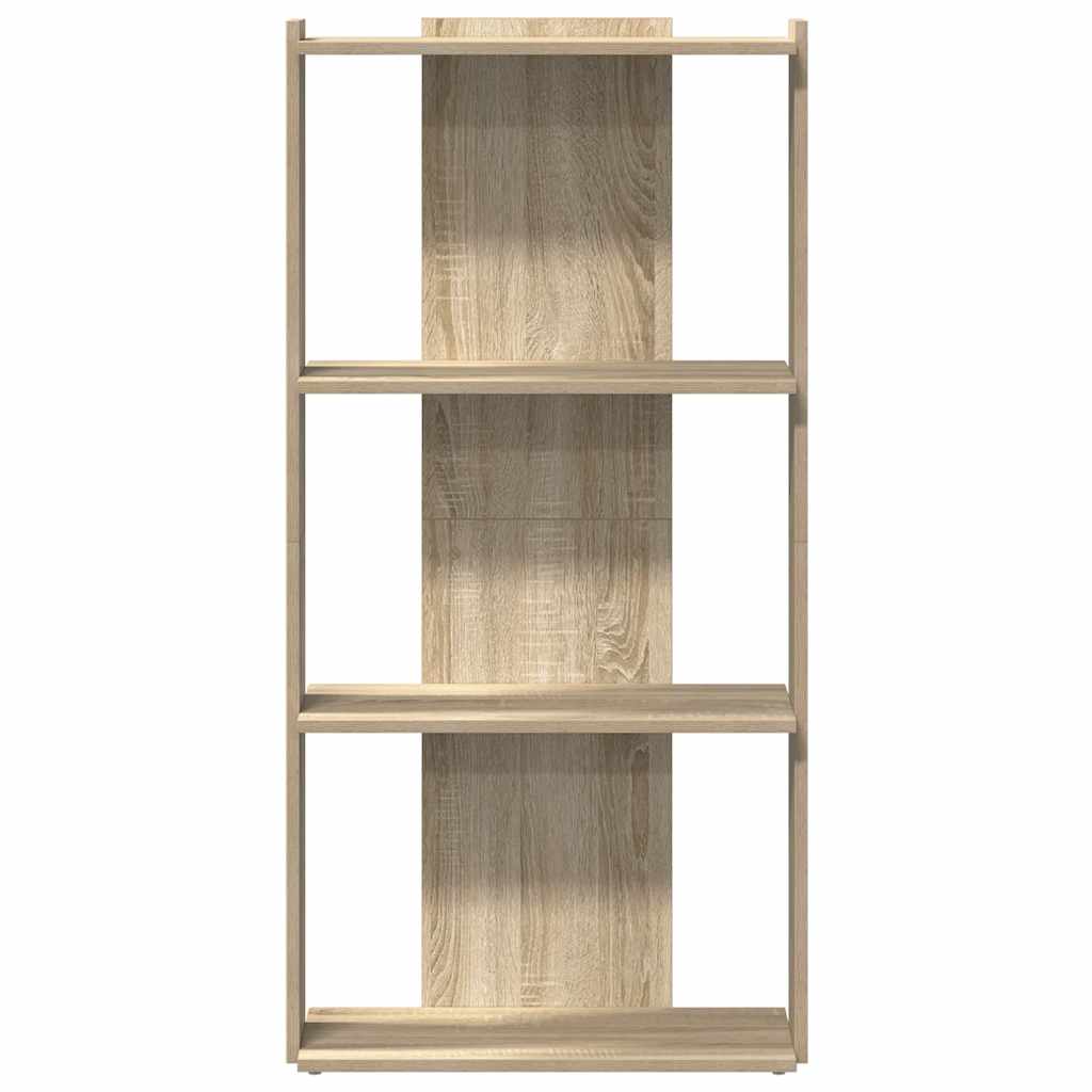 Bibliothèque 3 étagères en chêne Sonoma 60x30x120 cm matériau bois