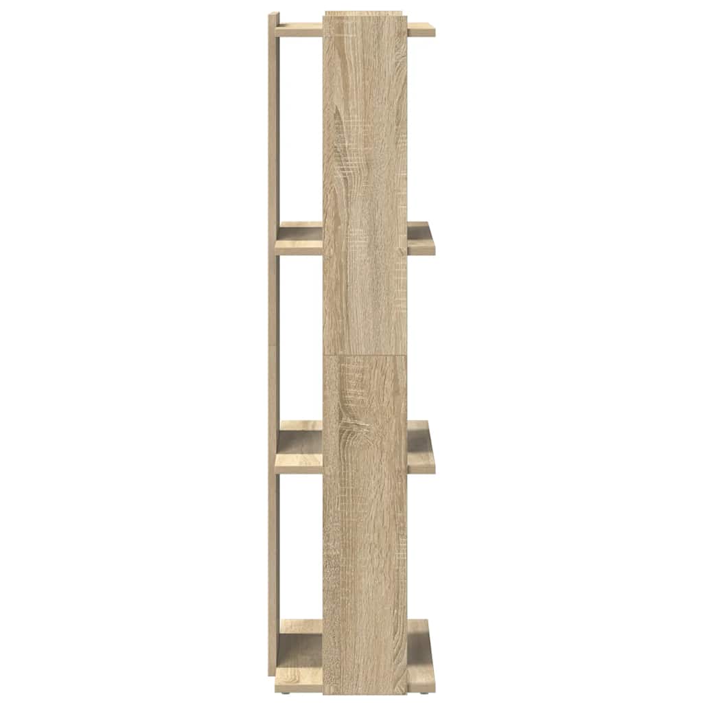 Bibliothèque 3 étagères en chêne Sonoma 60x30x120 cm matériau bois