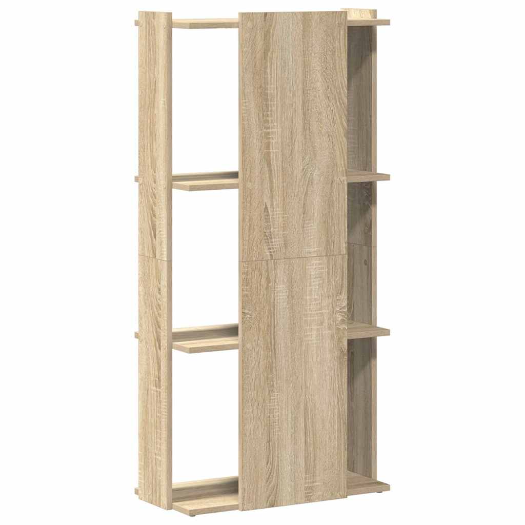 Bibliothèque 3 étagères en chêne Sonoma 60x30x120 cm matériau bois
