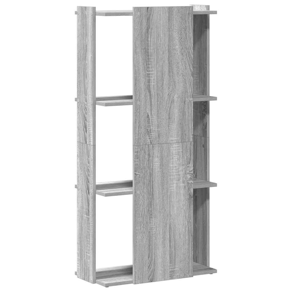 Bibliothèque 3 étagères Gris Sonoma 60x30x120 cm matériau bois