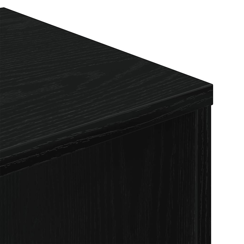Bibliothèque noire 34x31x112 cm en bois