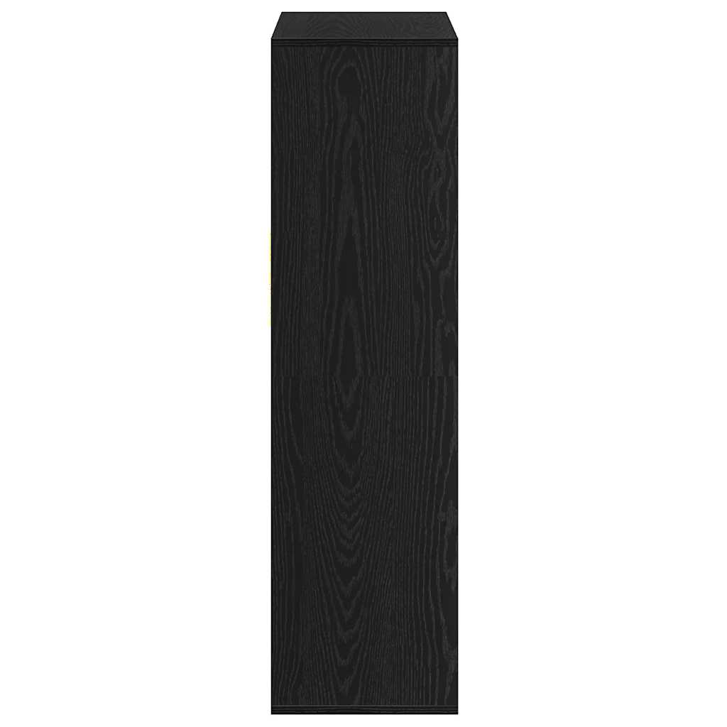 Bibliothèque noire 66x31x112 cm en bois