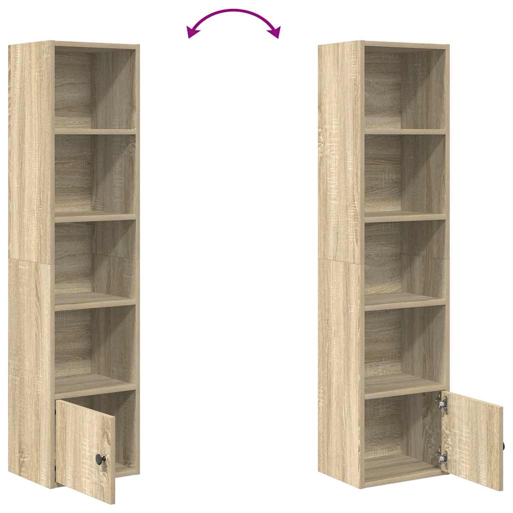 Bibliothèque en chêne Sonoma 31x24x127 cm matériau bois