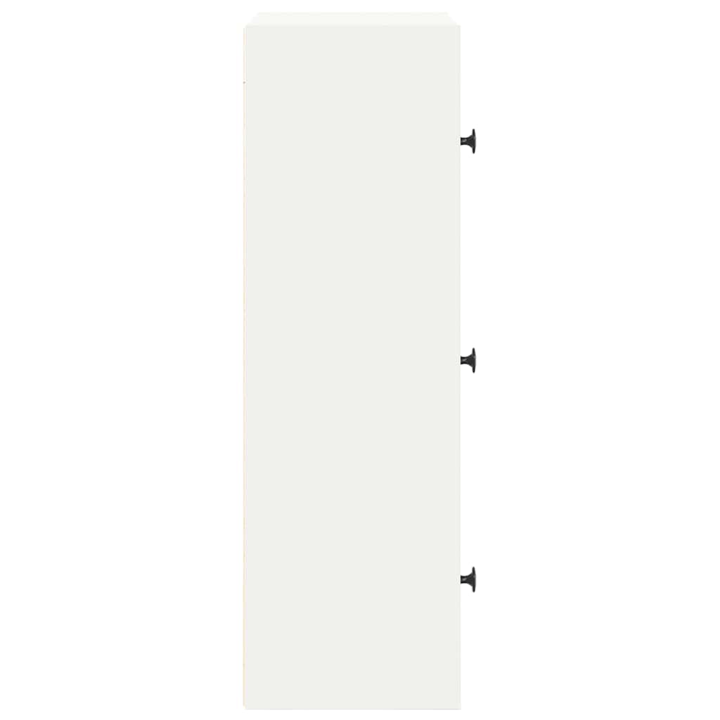 Bücherregal Weiß 40x24x77 cm Holzwerkstoff