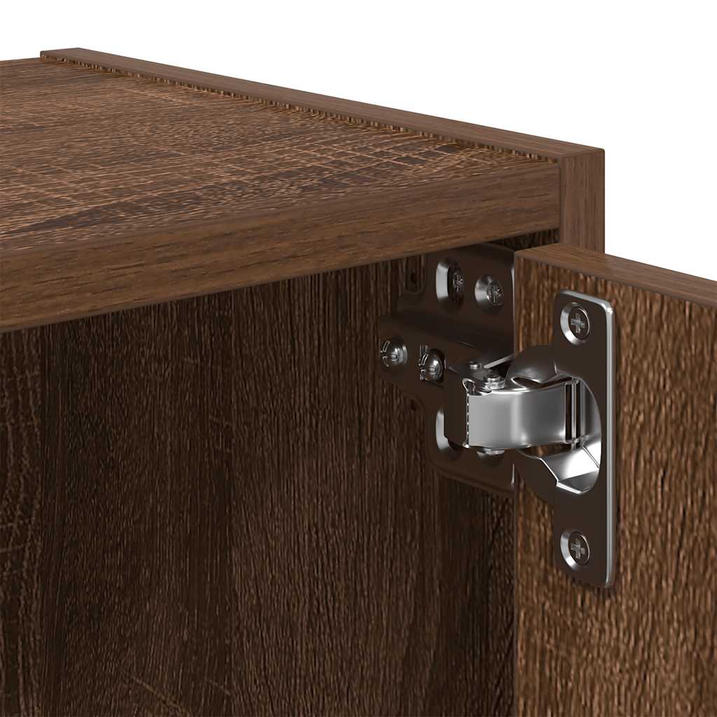 Bücherregal Braun Eichen-Optik 40x24x77 cm Holzwerkstoff