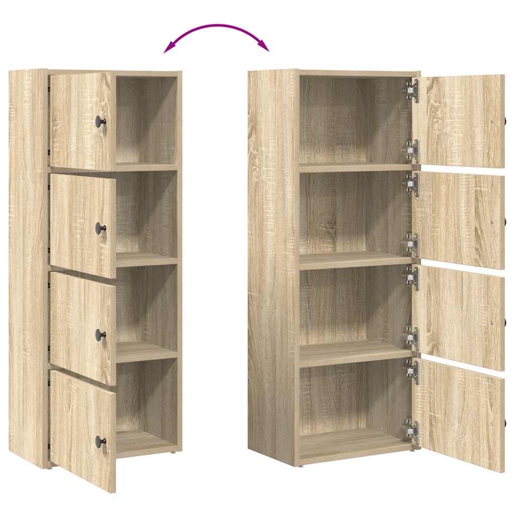 Bücherregal Sonoma-Eiche 40x24x102 cm Holzwerkstoff