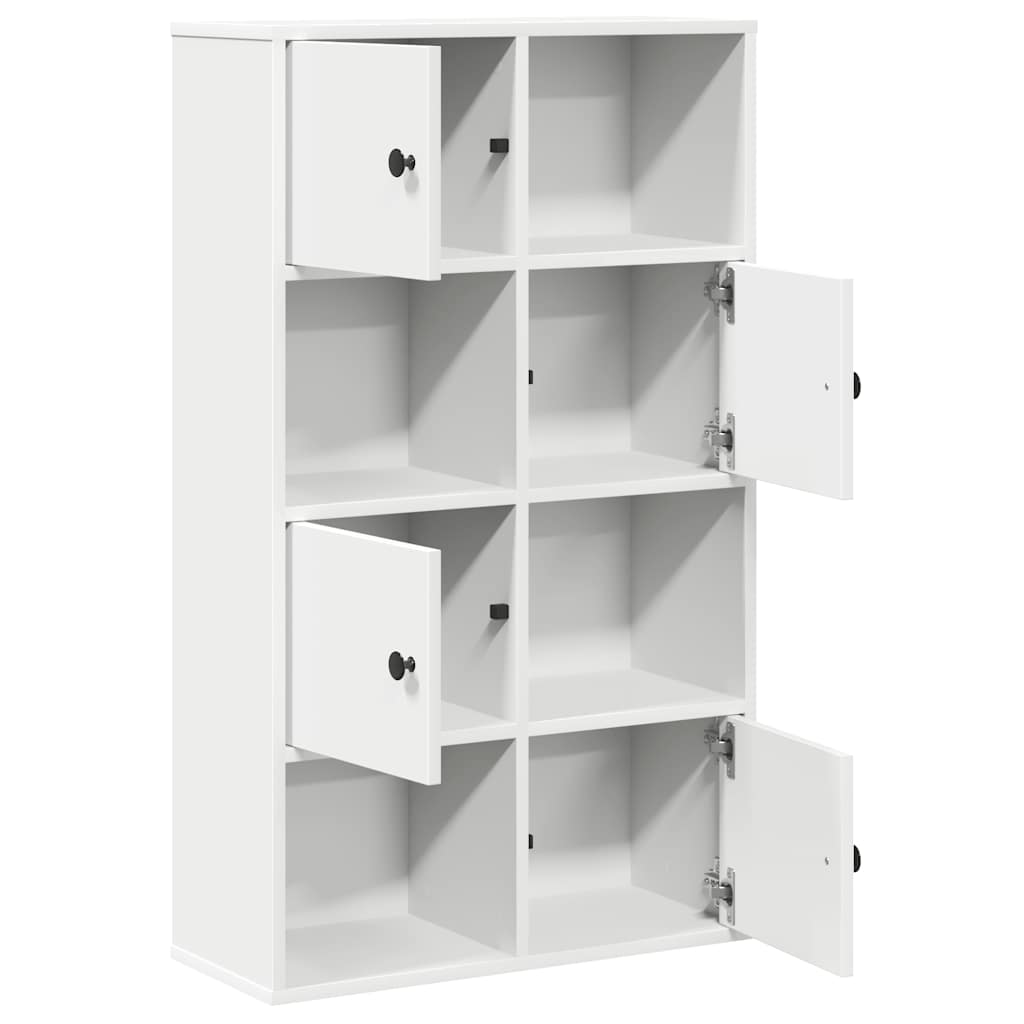 Bibliothèque blanche 60x24x101,5 cm en bois