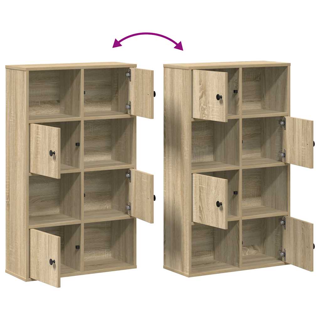 Bibliothèque en chêne Sonoma 60x24x101,5 cm, matériau bois