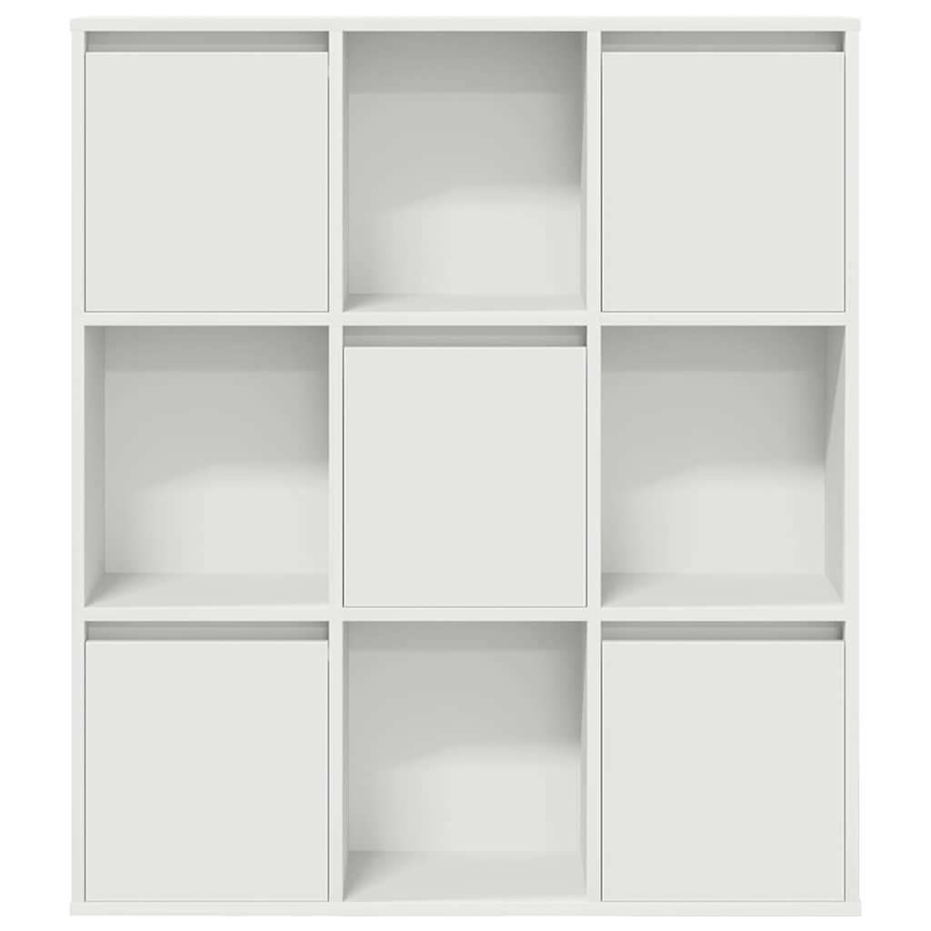 Bibliothèque blanche 89x24x101,5 cm en bois