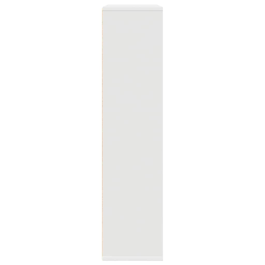 Bibliothèque blanche 89x24x101,5 cm en bois