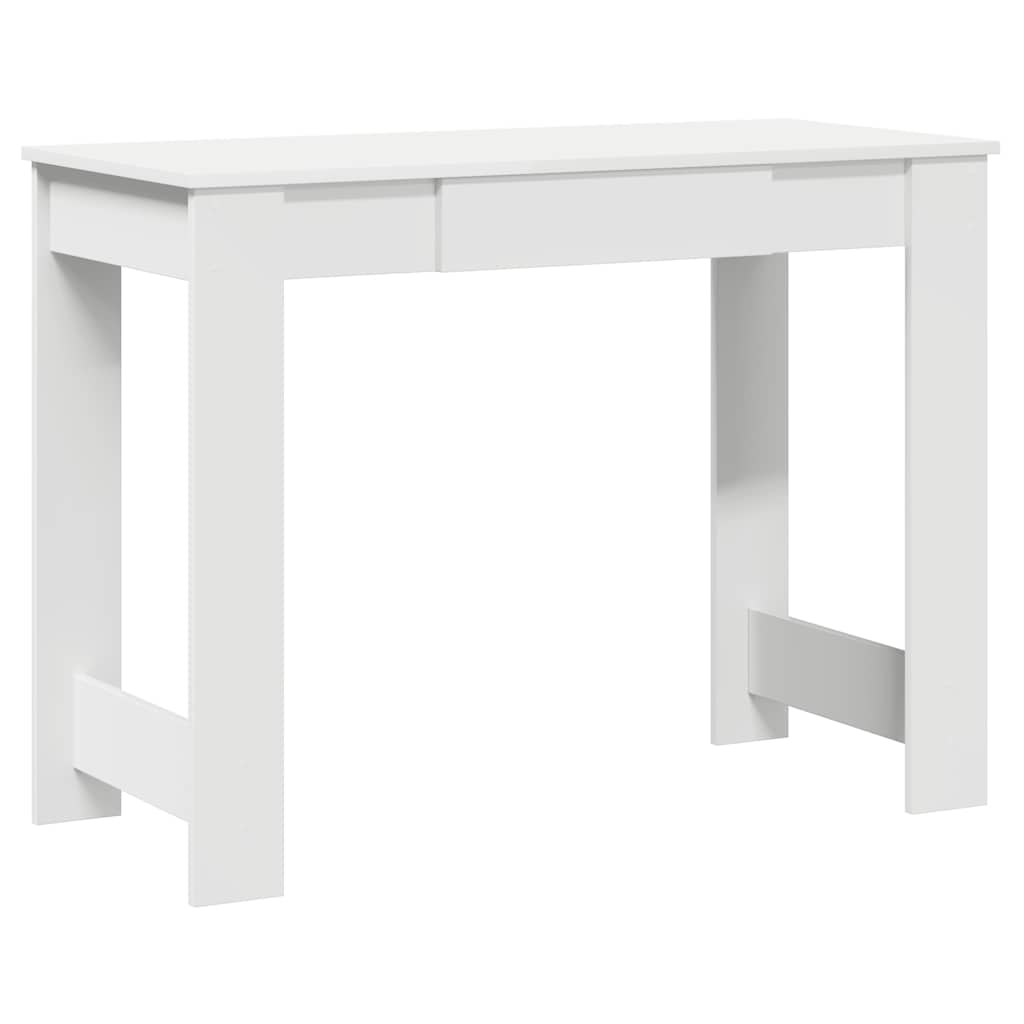 Bureau blanc 100x45x75 cm en bois