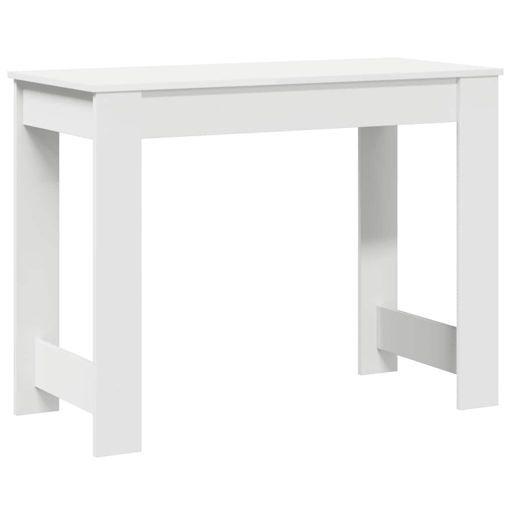 Bureau blanc 100x45x75 cm en bois