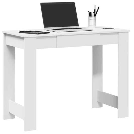 Bureau blanc 100x45x75 cm en bois