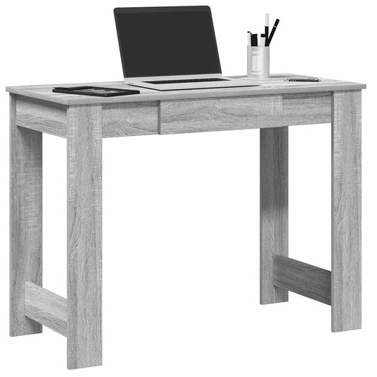 Bureau Gris Sonoma 100x45x75 cm en bois
