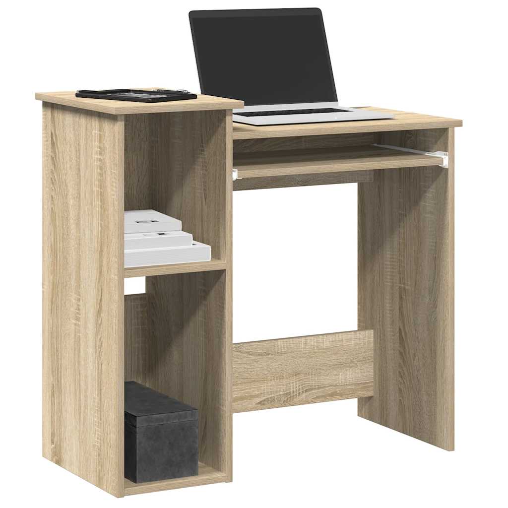 Schreibtisch mit Regalen Sonoma-Eiche 84x40x78 cm Holzwerkstoff