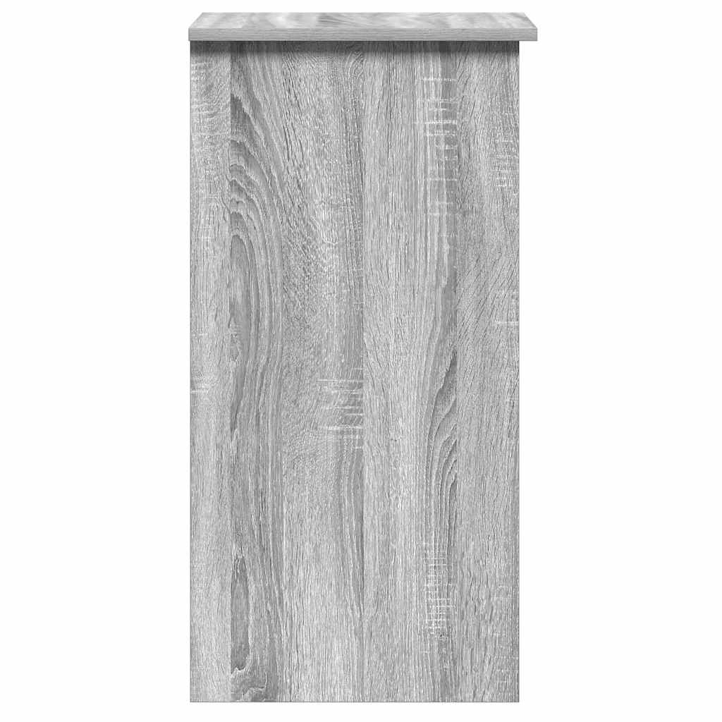 Schreibtisch mit Regal Grau Sonoma 84x40x78 cm Holzwerkstoff