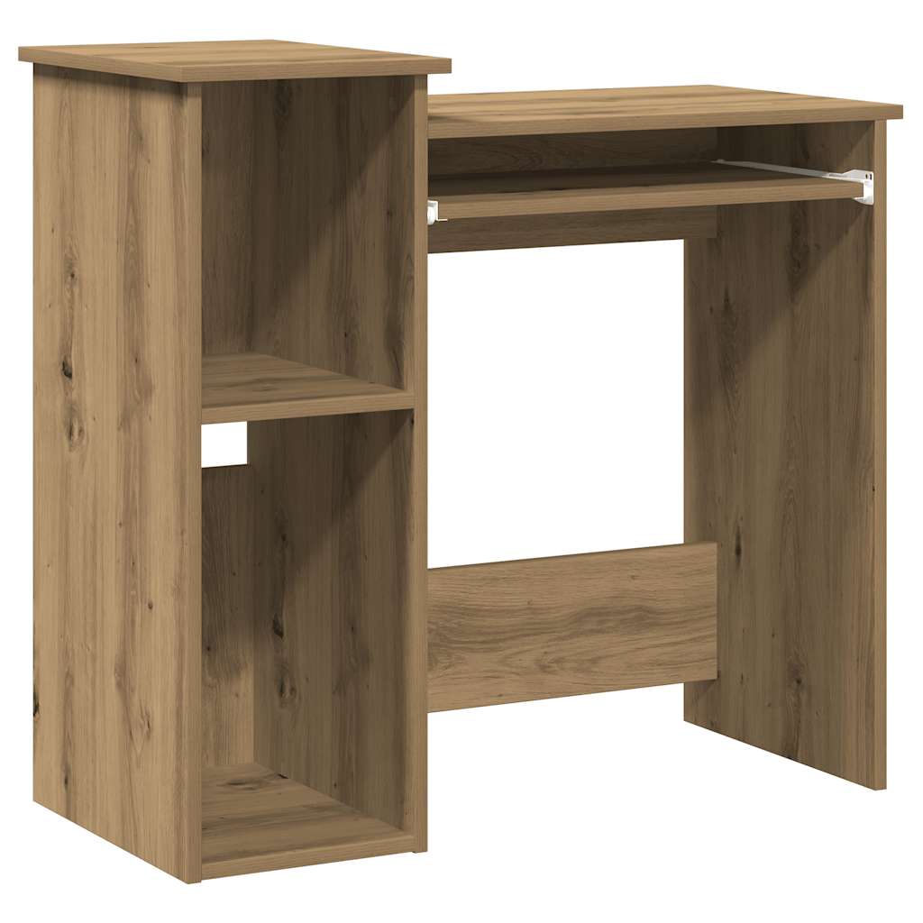 Schreibtisch mit Regal Artisan-Eiche 84x40x78cm Holzwerkstoff