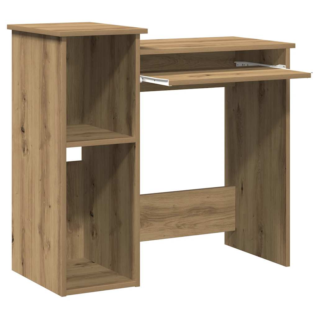 Schreibtisch mit Regal Artisan-Eiche 84x40x78cm Holzwerkstoff