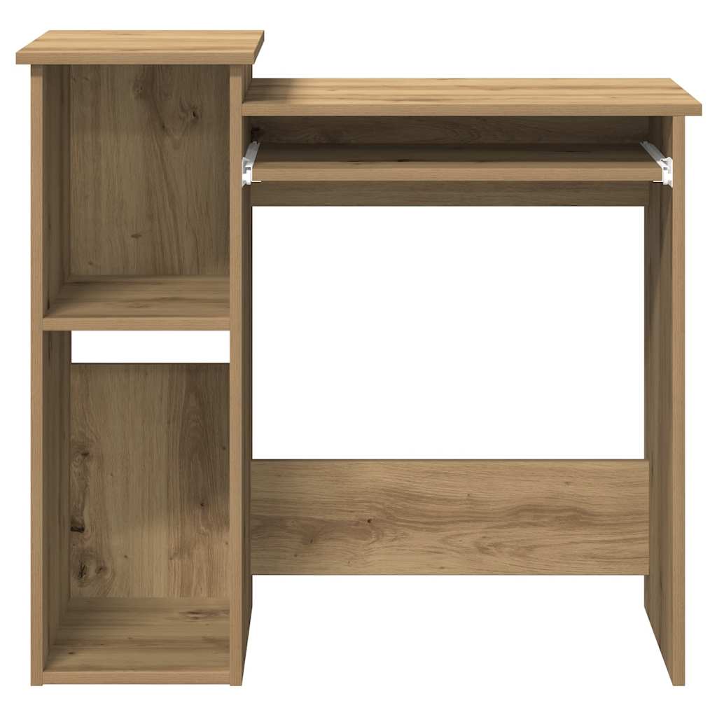 Schreibtisch mit Regal Artisan-Eiche 84x40x78cm Holzwerkstoff