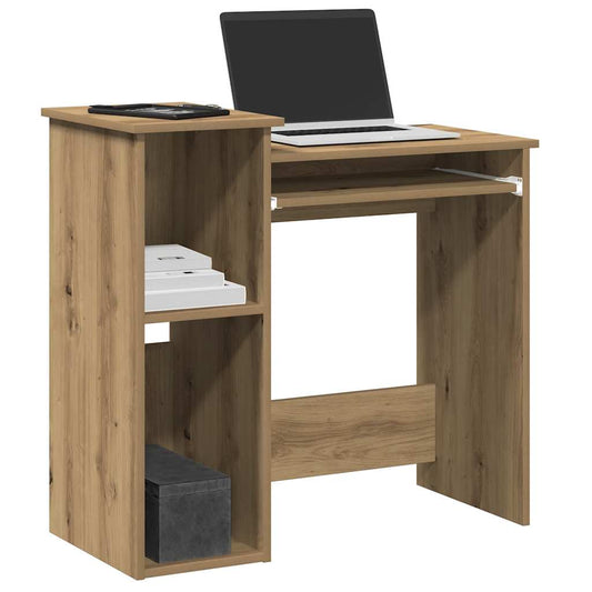 Schreibtisch mit Regal Artisan-Eiche 84x40x78cm Holzwerkstoff