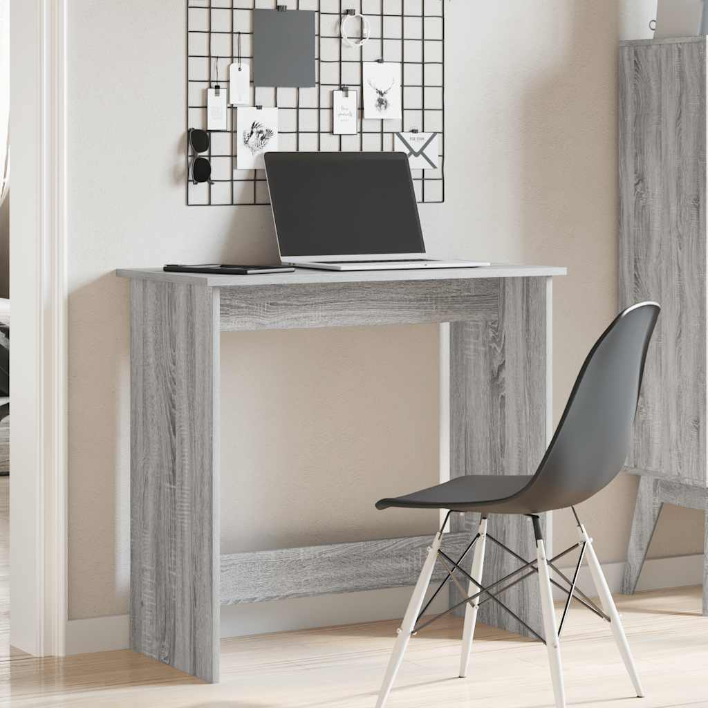 Bureau Sonoma gris 80x40x75 cm matériau bois