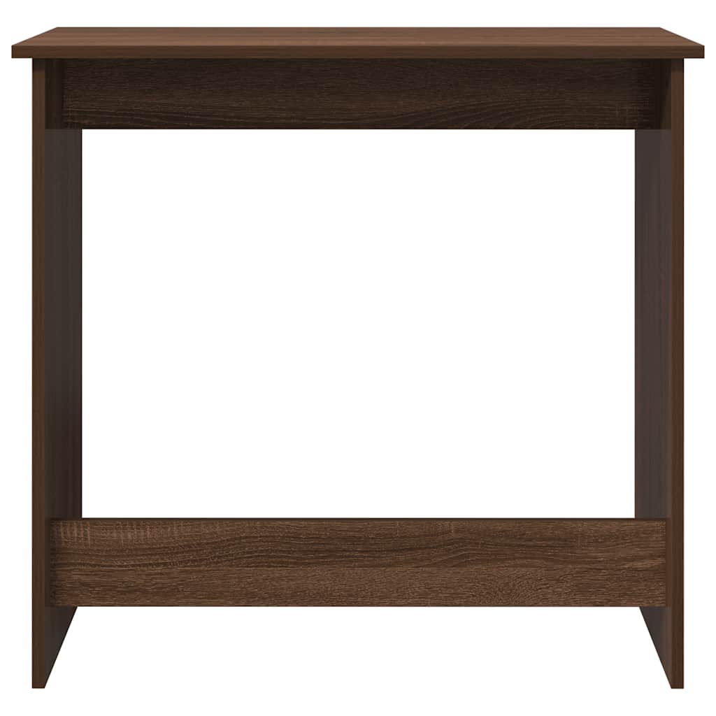 Bureau aspect chêne marron 80x40x75 cm en bois