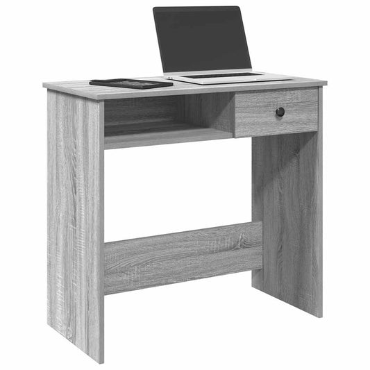 Bureau Sonoma gris 80x40x75 cm matériau bois