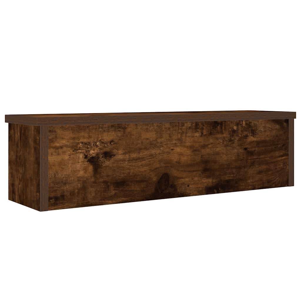 Étagère de cuisine empilable en chêne fumé 50x15x16 cm matériau bois
