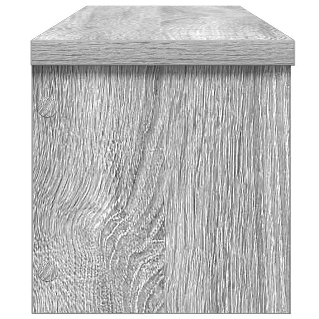 Étagère de cuisine empilable en bois gris Sonoma 50 x 15 x 16 cm