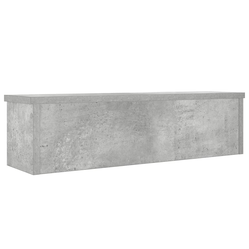 Étagères de cuisine empilables, lot de 2, gris béton, 60 x 15 x 16 cm
