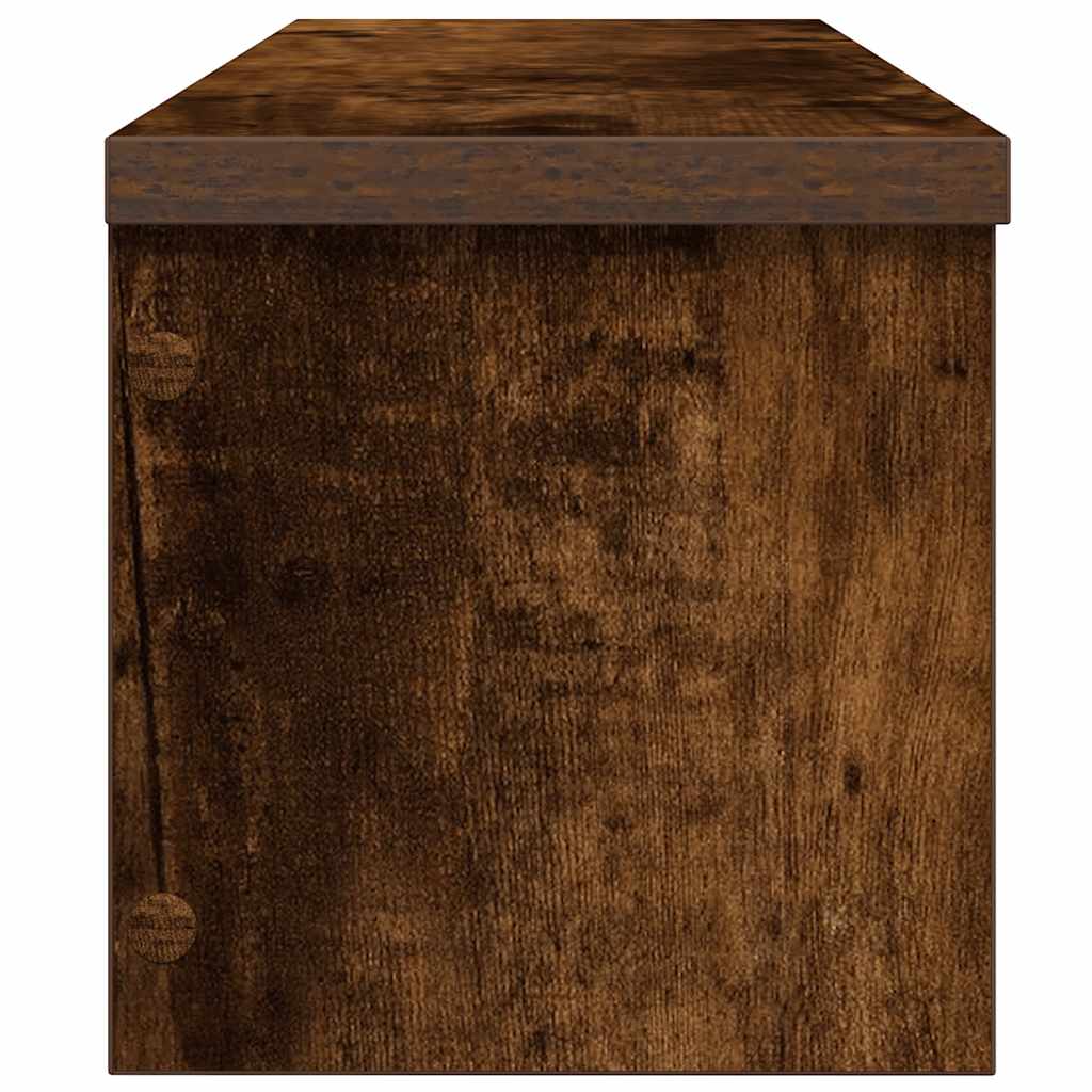 Étagère de cuisine empilable en chêne fumé 60x15x16 cm matériau bois