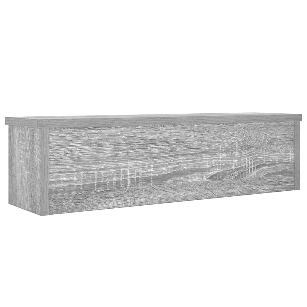 Étagère de cuisine empilable en bois gris Sonoma 60 x 15 x 16 cm