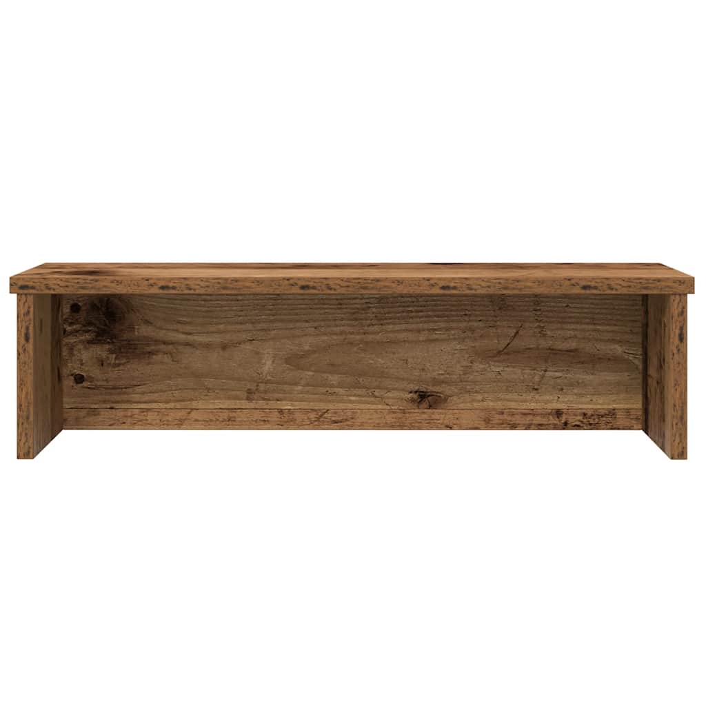 Étagère de cuisine empilable aspect bois ancien 60x15x16 cm matériau bois