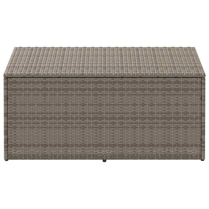 Garten-Aufbewahrungsbox Grau 110 x 50 x 58 cm Poly Rattan