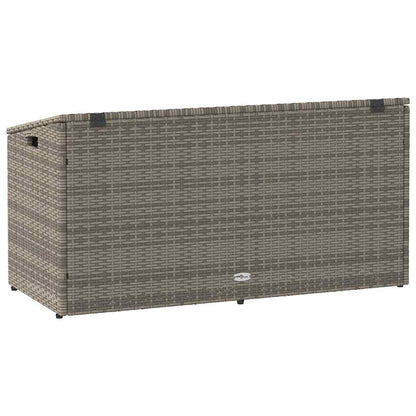 Garten-Aufbewahrungsbox Grau 110 x 50 x 58 cm Poly Rattan