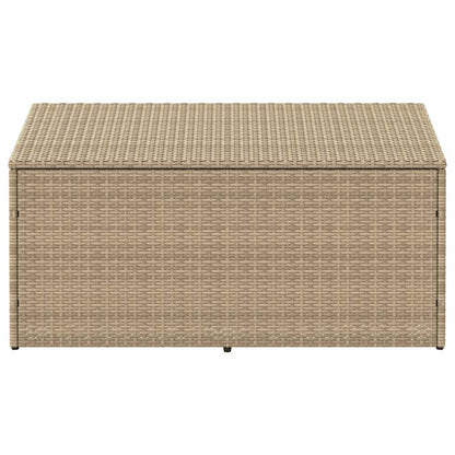 Garten-Aufbewahrungsbox Beige 110 x 50 x 58 cm Poly Rattan