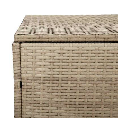 Garten-Aufbewahrungsbox Beige 110 x 50 x 58 cm Poly Rattan