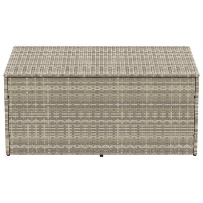 Garten-Auflagenbox Hellgrau 110x50x58 cm Poly Rattan