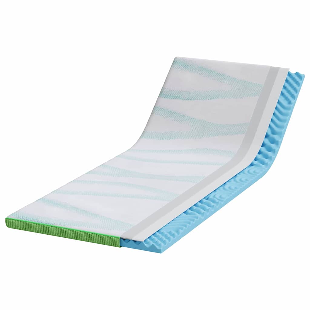 Matratzenpads Weiß und Grün 70 x 200 cm