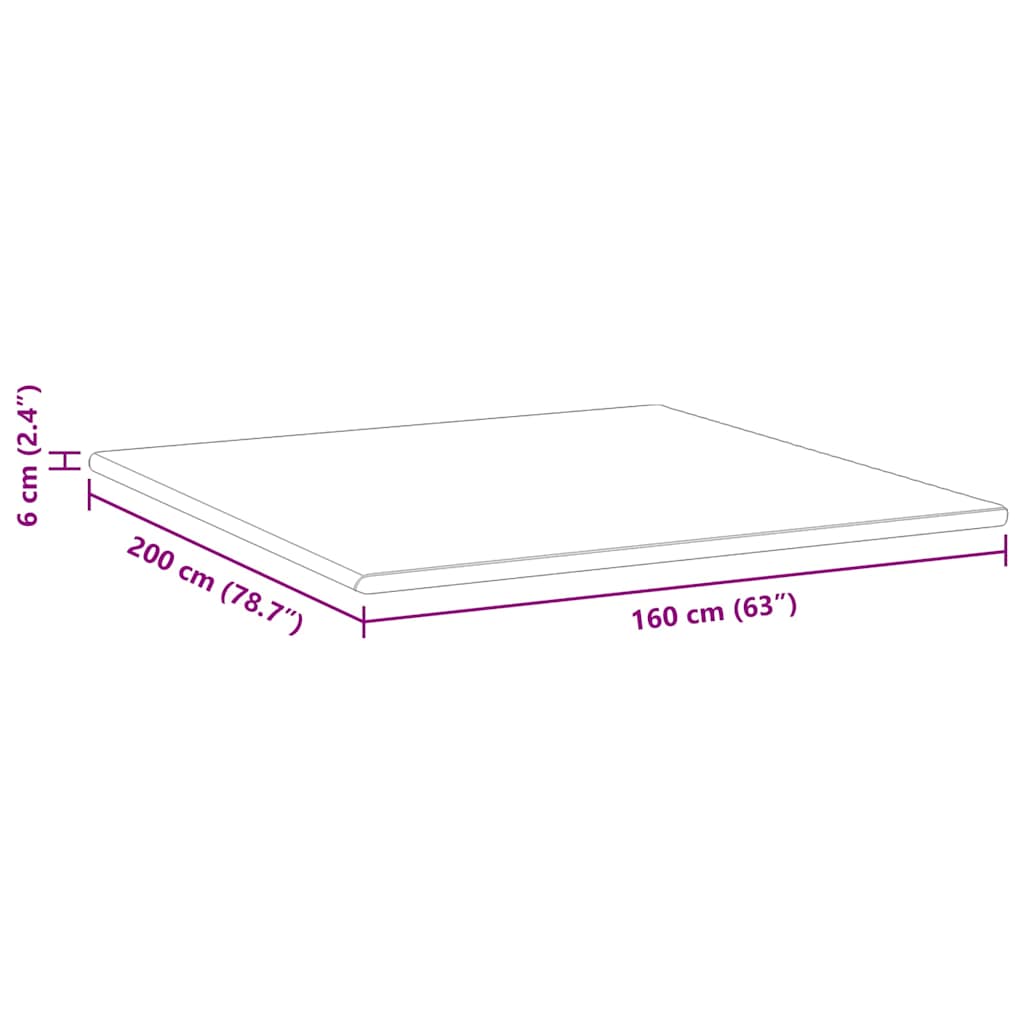 Matratzenauflage Weiß und Grün 160 x 200 cm Jacquard Stoff