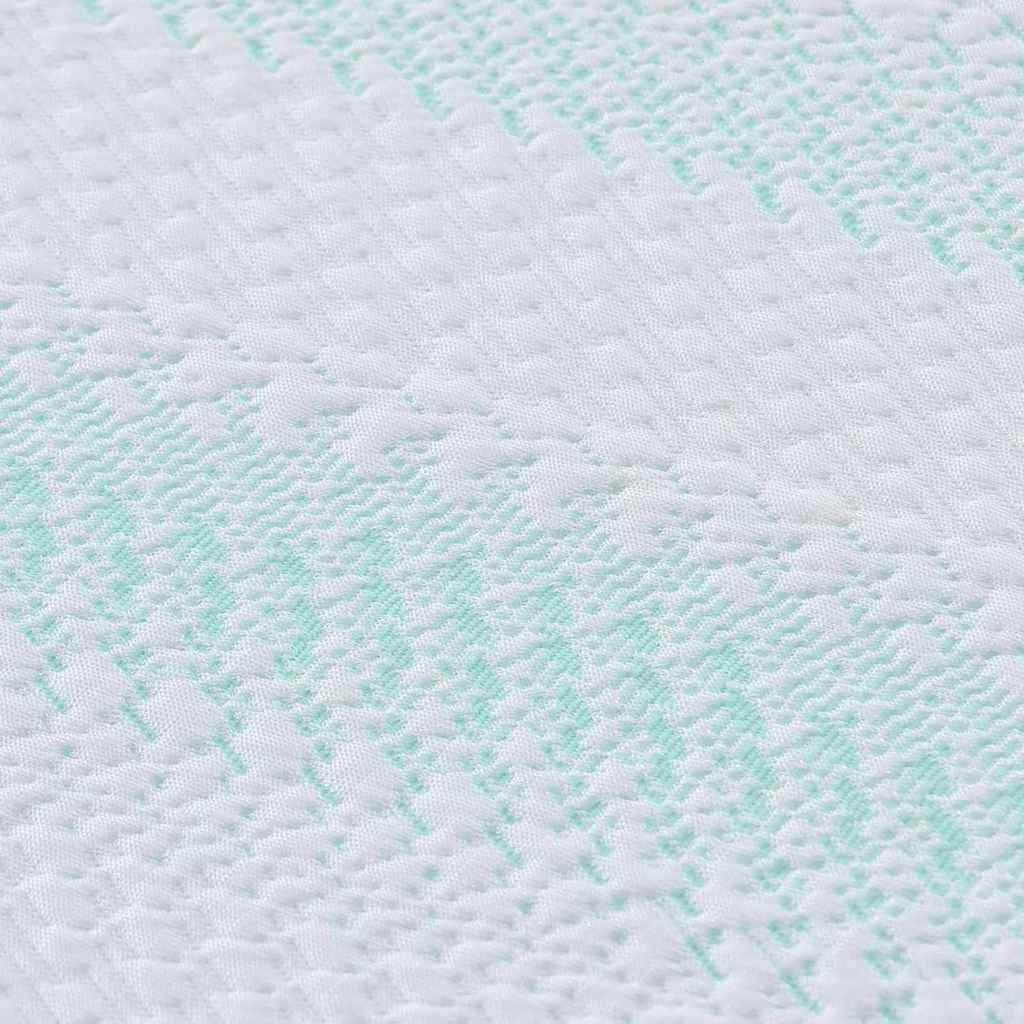 Matratzenpads Weiß und Grün 90 x 190 cm