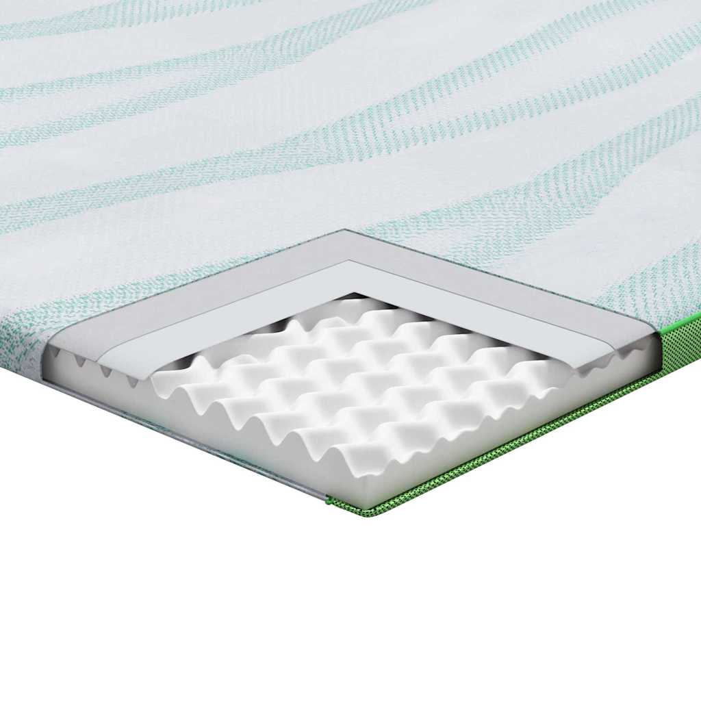 Matratzenpads Weiß und Grün 90 x 190 cm