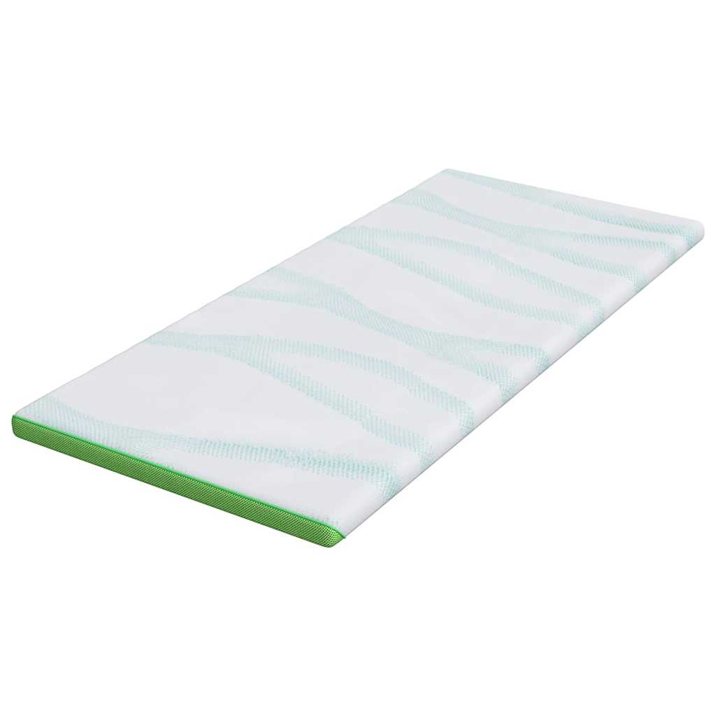 Matratzenpads Weiß und Grün 90 x 190 cm