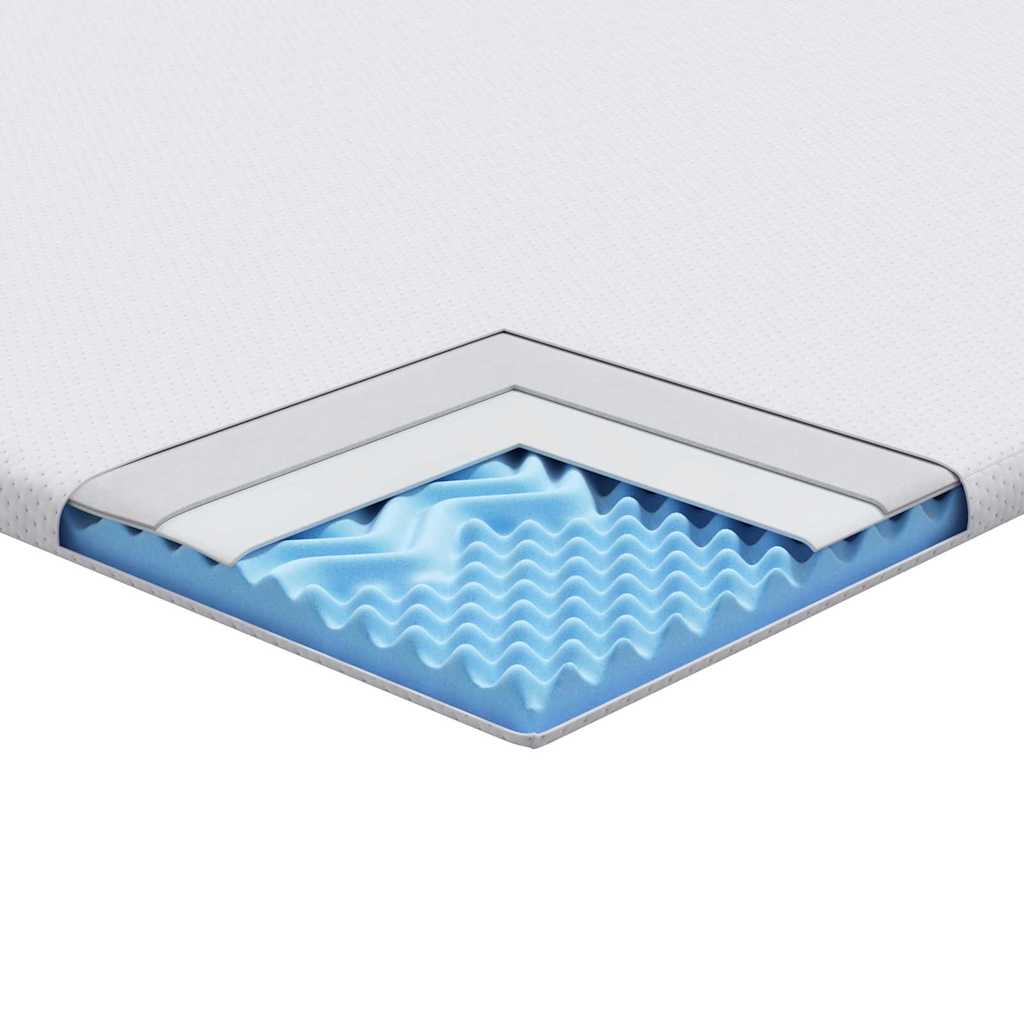 Matratzenpads Weiß 90 x 200 cm 100% Polyester Jacquardstoff