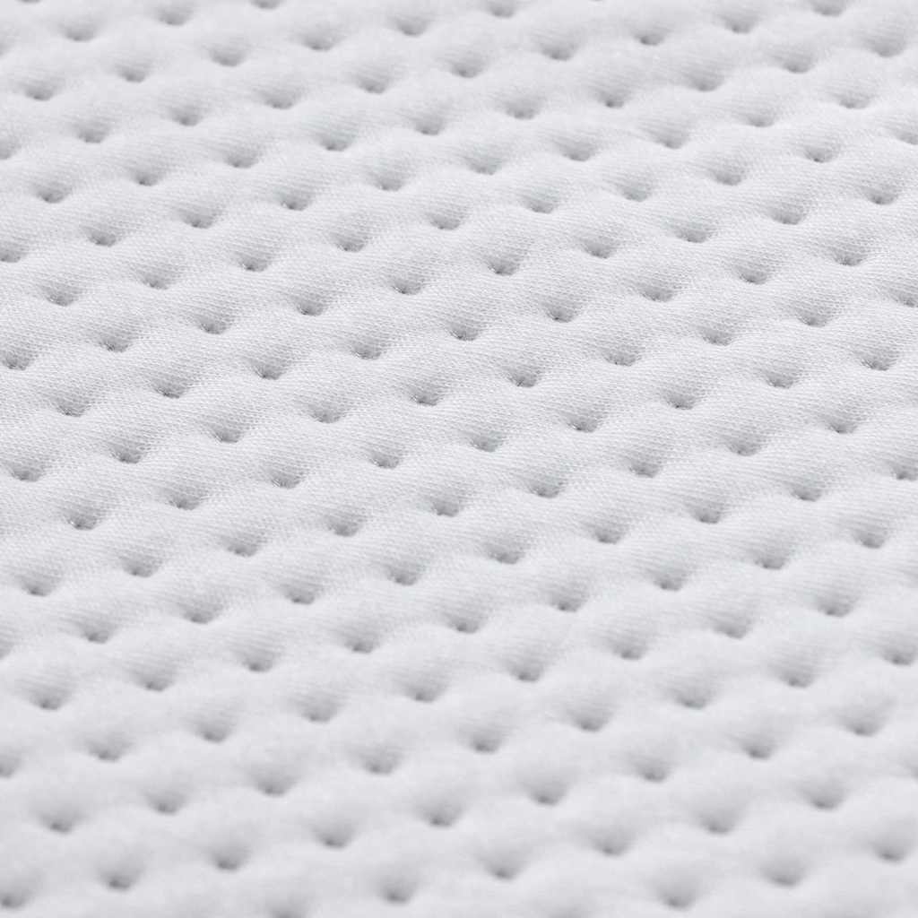 Matratzenauflage Weiß 180 x 200 cm Jacquard Stoff