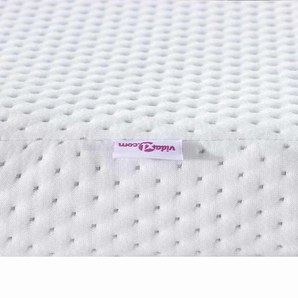 Matratzenpads Weiß 90 x 200 cm 100% Polyester Jacquardstoff