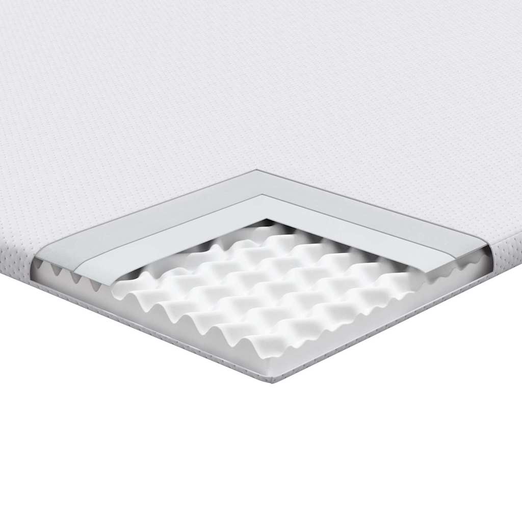 Matratzenpads Weiß 90 x 200 cm 100% Polyester Jacquardstoff