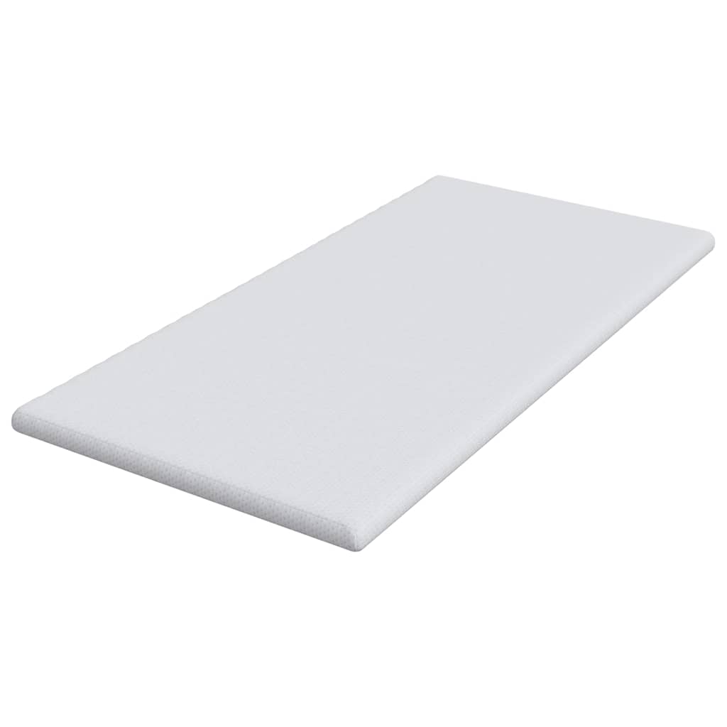 Matratzenpads Weiß 90 x 200 cm 100% Polyester Jacquardstoff