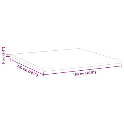 Matratzenauflage Weiß 180 x 200 cm Jacquard Stoff